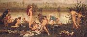 Frederick Walker,ARA,RWS The Bathers Germany oil painting reproduction